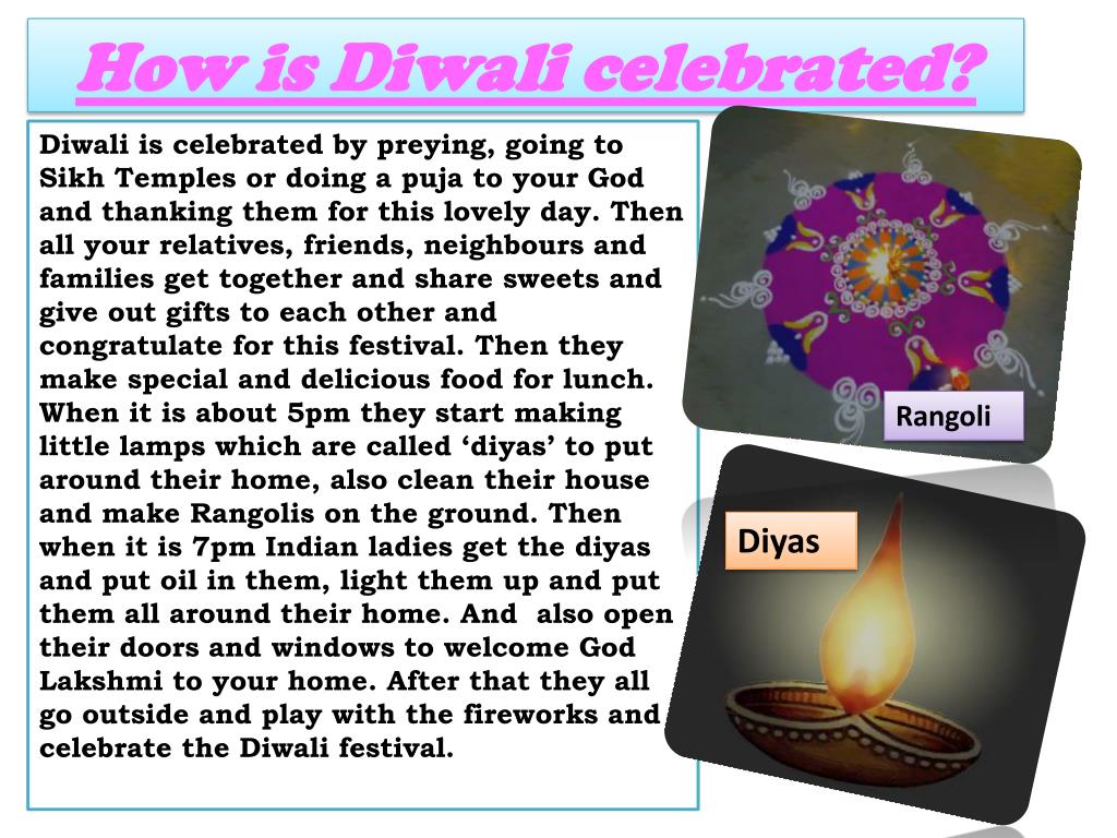 presentation about diwali