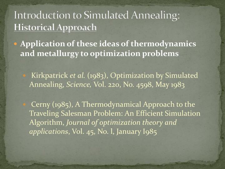 PPT - Simulated Annealing PowerPoint Presentation - ID:2597820