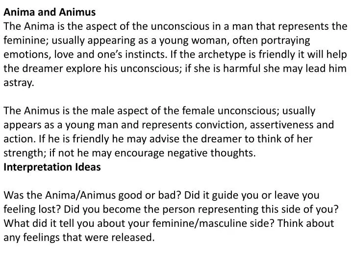 Animus and Anima