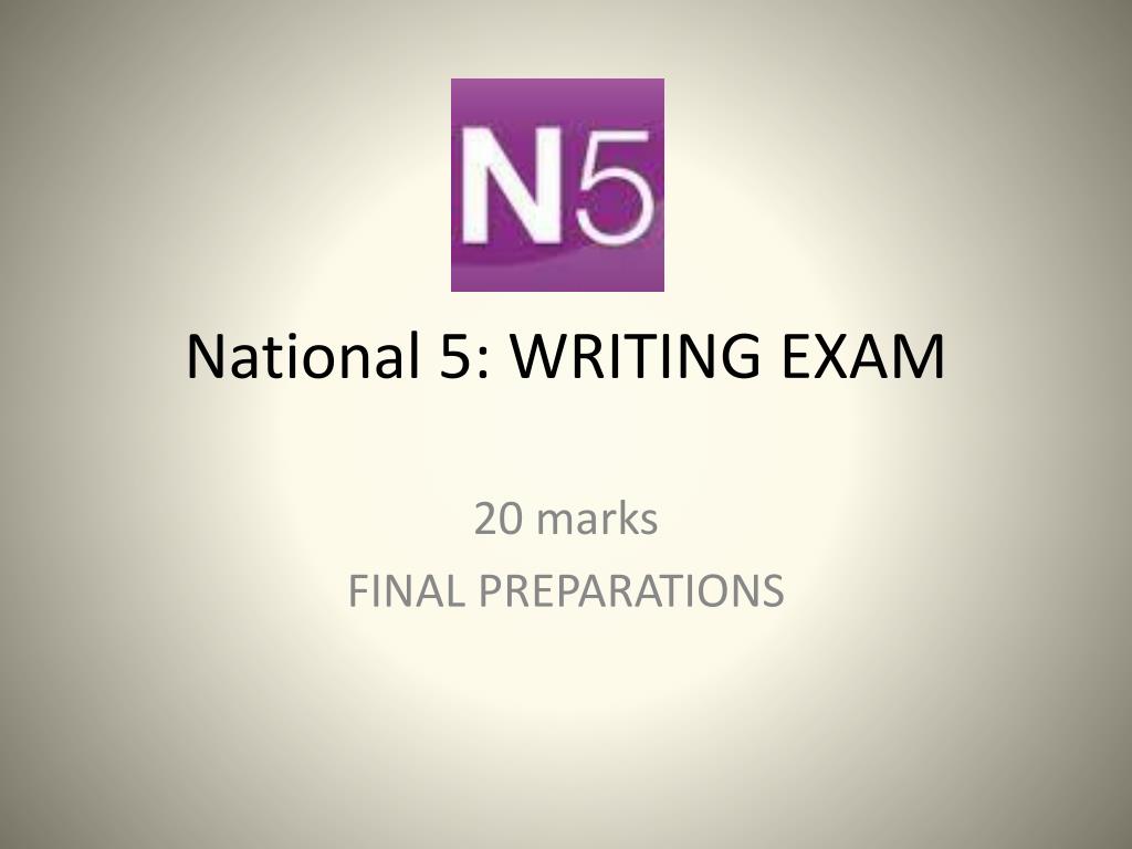 national 5 writing assignment