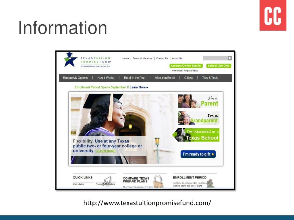 PPT Texas Tuition Promise Fund and Match the Promise Fund PowerPoint