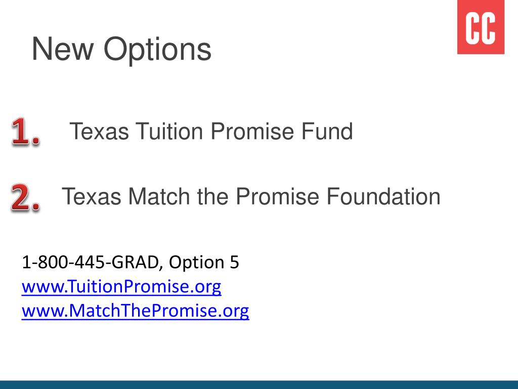 PPT Texas Tuition Promise Fund and Match the Promise Fund PowerPoint