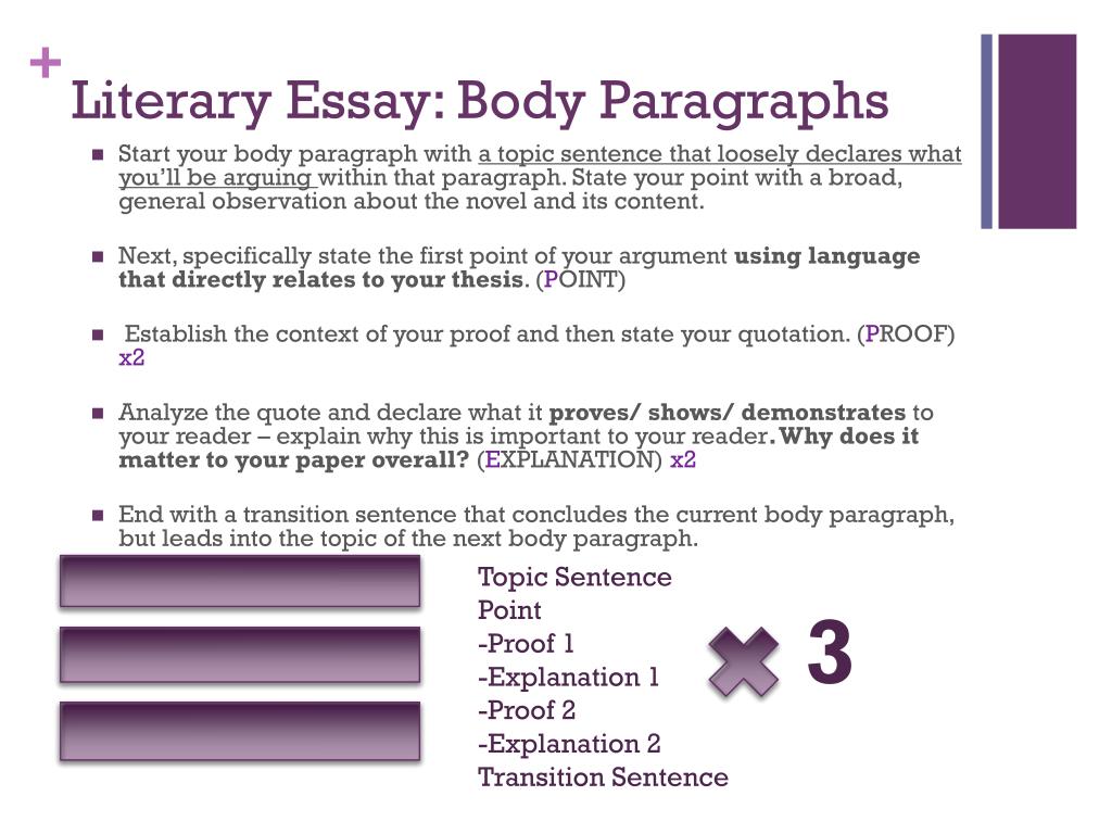 literary essay body paragraphs