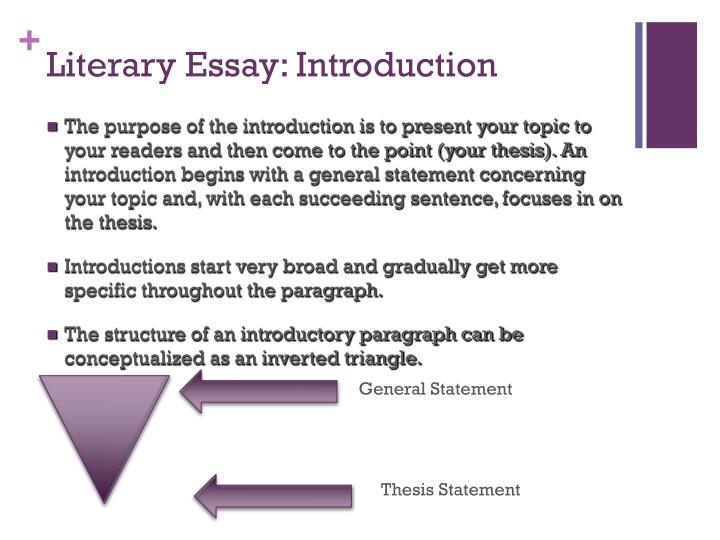 Literature essay introduction
