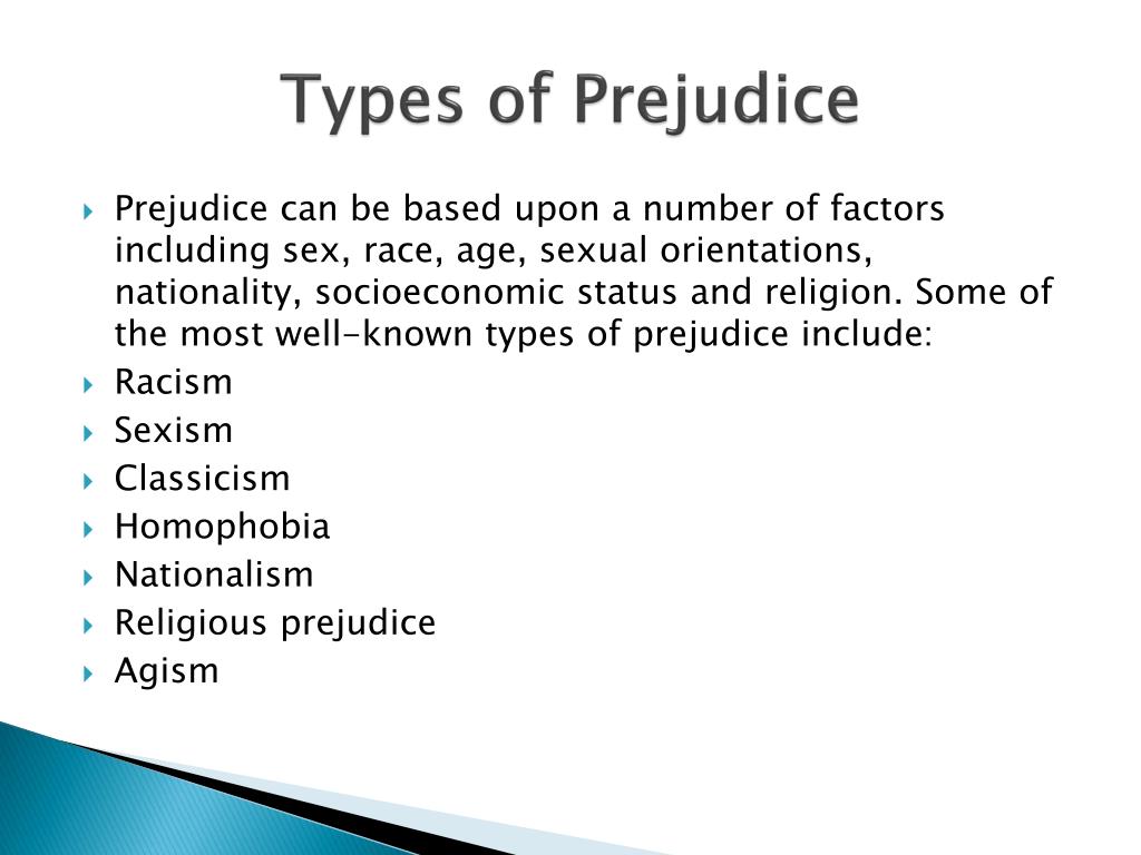 PPT Prejudice PowerPoint Presentation Free Download ID 2600992