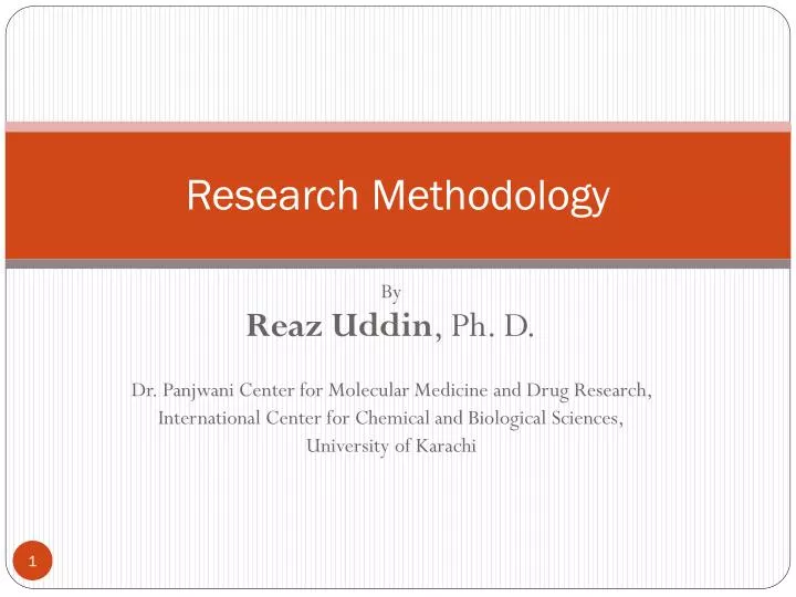 methodology in research template