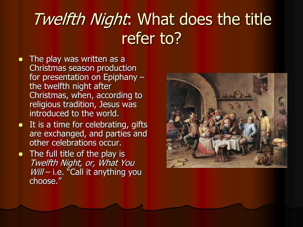 twelfth night powerpoint presentation