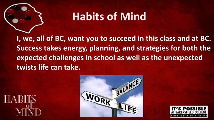 habits of mind powerpoint habits of mind powerpoint