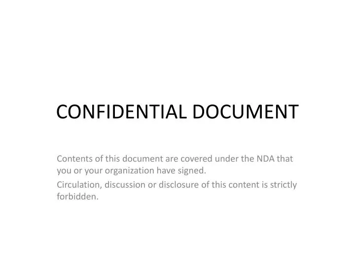 Ppt Confidential Document Powerpoint Presentation Free Download Id