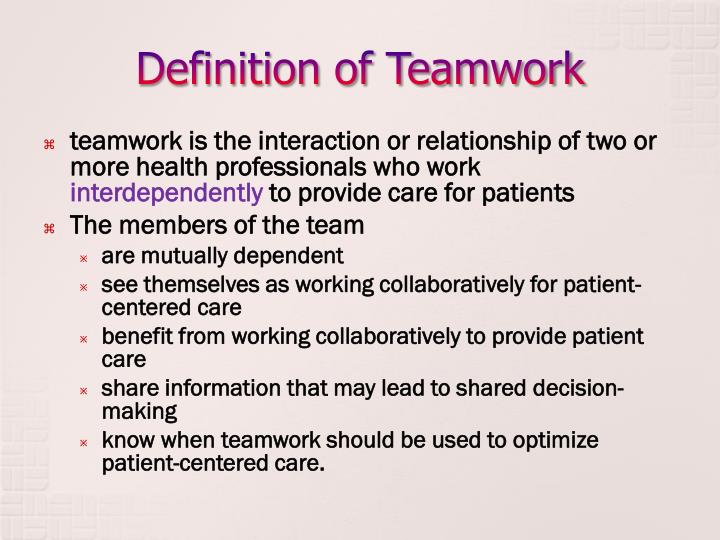 PPT - Teamwork Overview PowerPoint Presentation - ID:2602374