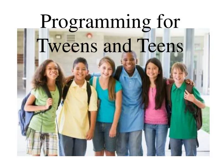 Programming For Teens Is The 85