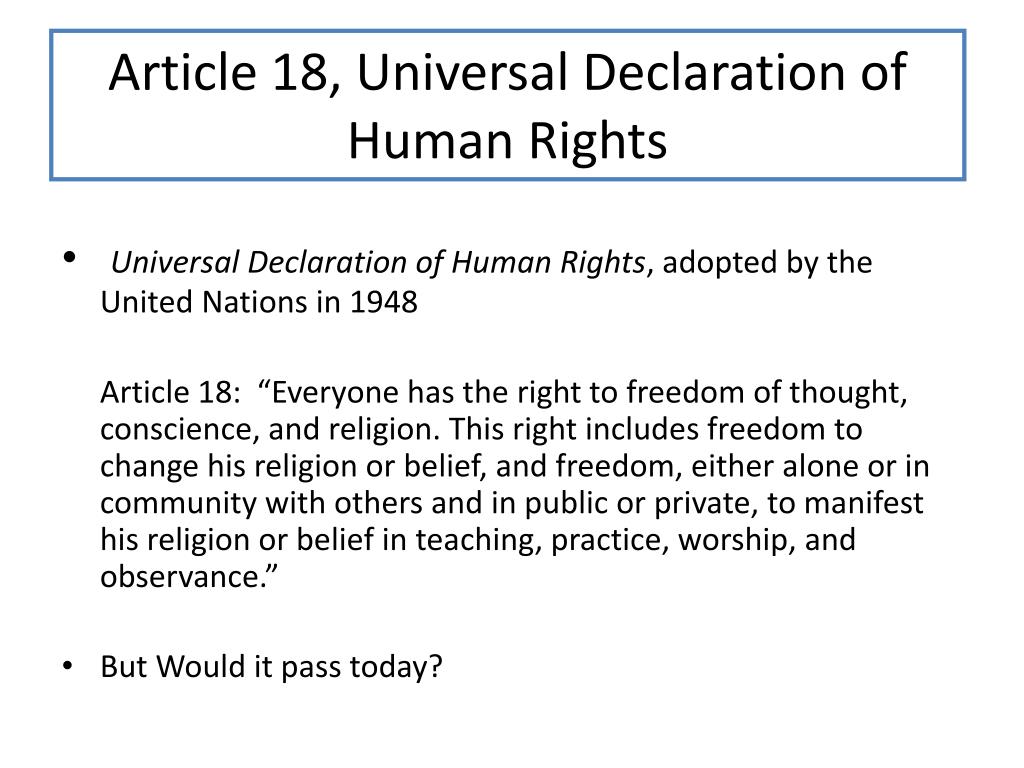 18th Human Rights PPT - International Religious Freedom Advocacy: Peril and Promise ...