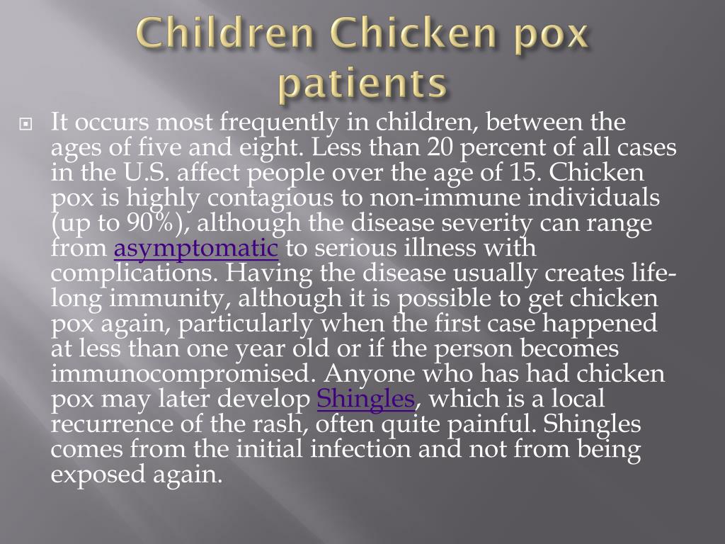 PPT - Chicken pox PowerPoint Presentation, free download - ID:2604004