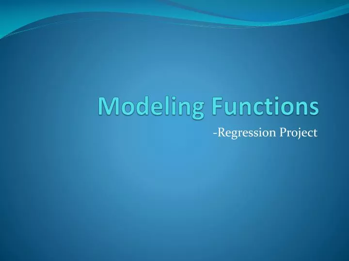 introduction to modeling with functions assignment
