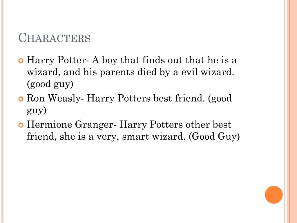 a book report on harry potter