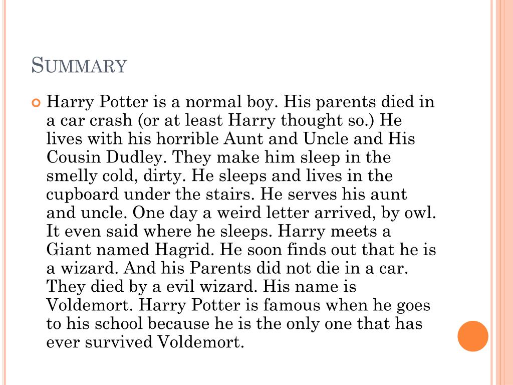 harry potter book review summary