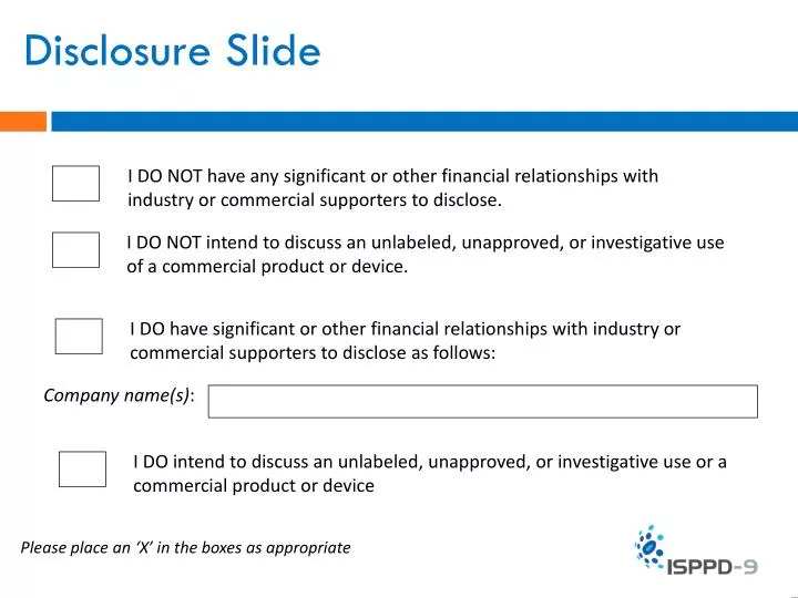 Ppt disclosure slide powerpoint presentation free download id 2605325
