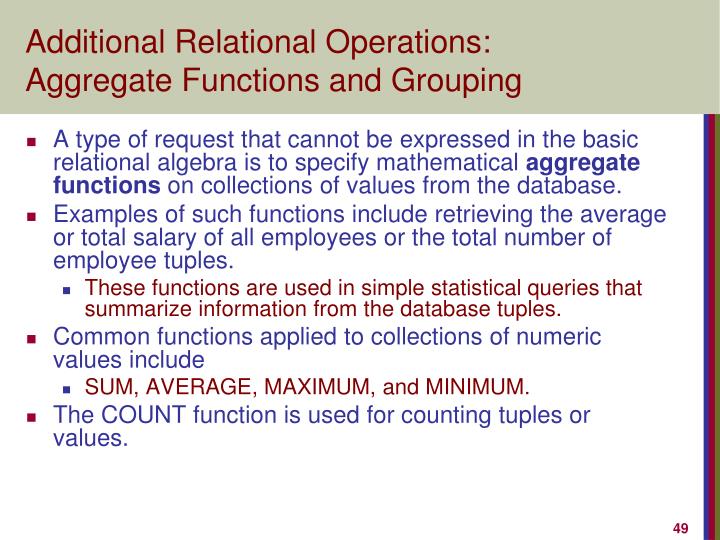 PPT - The Relational Algebra PowerPoint Presentation - ID:2605431