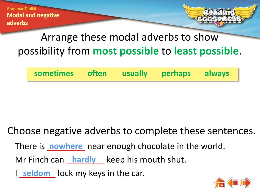 PPT What Are Modal And Negative Adverbs PowerPoint Presentation Free Download ID 2605934