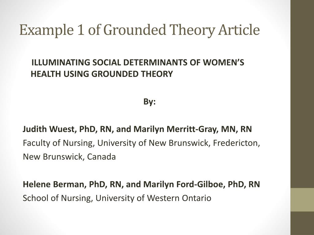 PPT - Grounded Theory PowerPoint Presentation, free download - ID:2605936