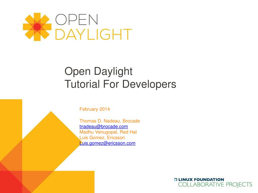 Ppt Open Daylight Tutorial For