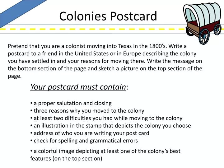 ppt colonies postcard powerpoint presentation id 2606002 powerpoint postcard