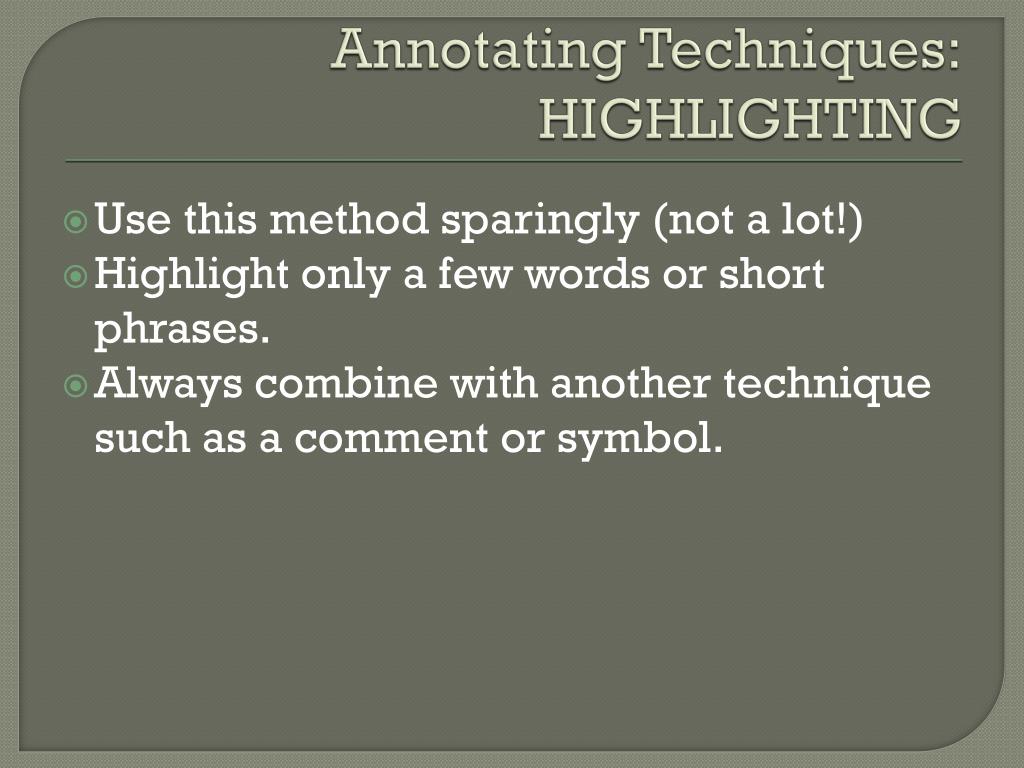text annotation powerpoint
