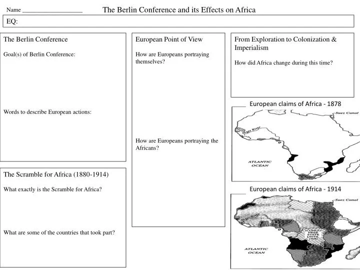 Ppt The Berlin Conference And Its Effects On Africa Powerpoint Presentation Id 2606708