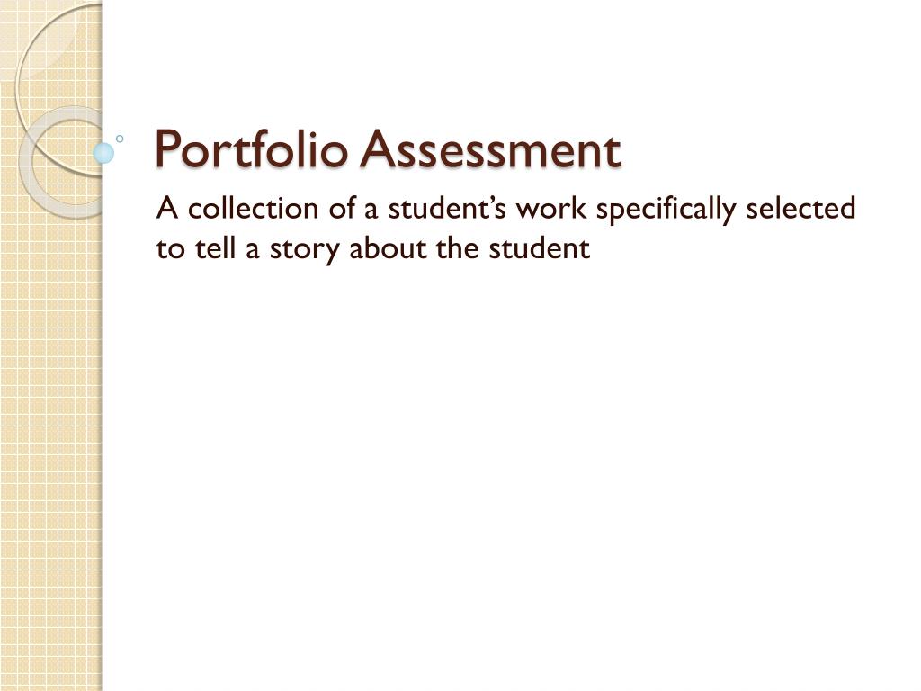 presentation portfolio assessment 2019 pdf