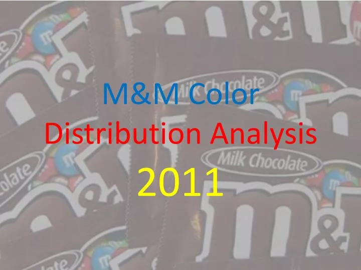 PPT M&M Color Distribution Analysis PowerPoint Presentation ID2607540