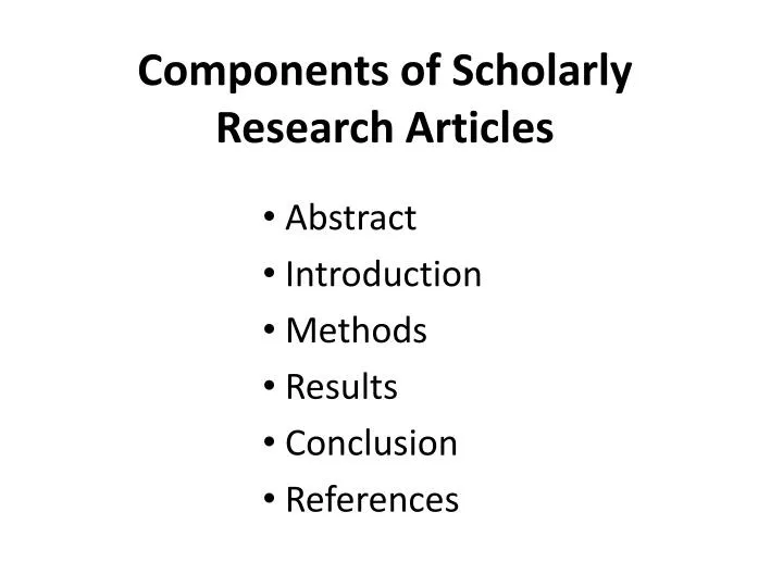 research methodology scholarly articles