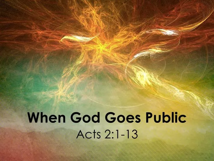 when god goes public n.