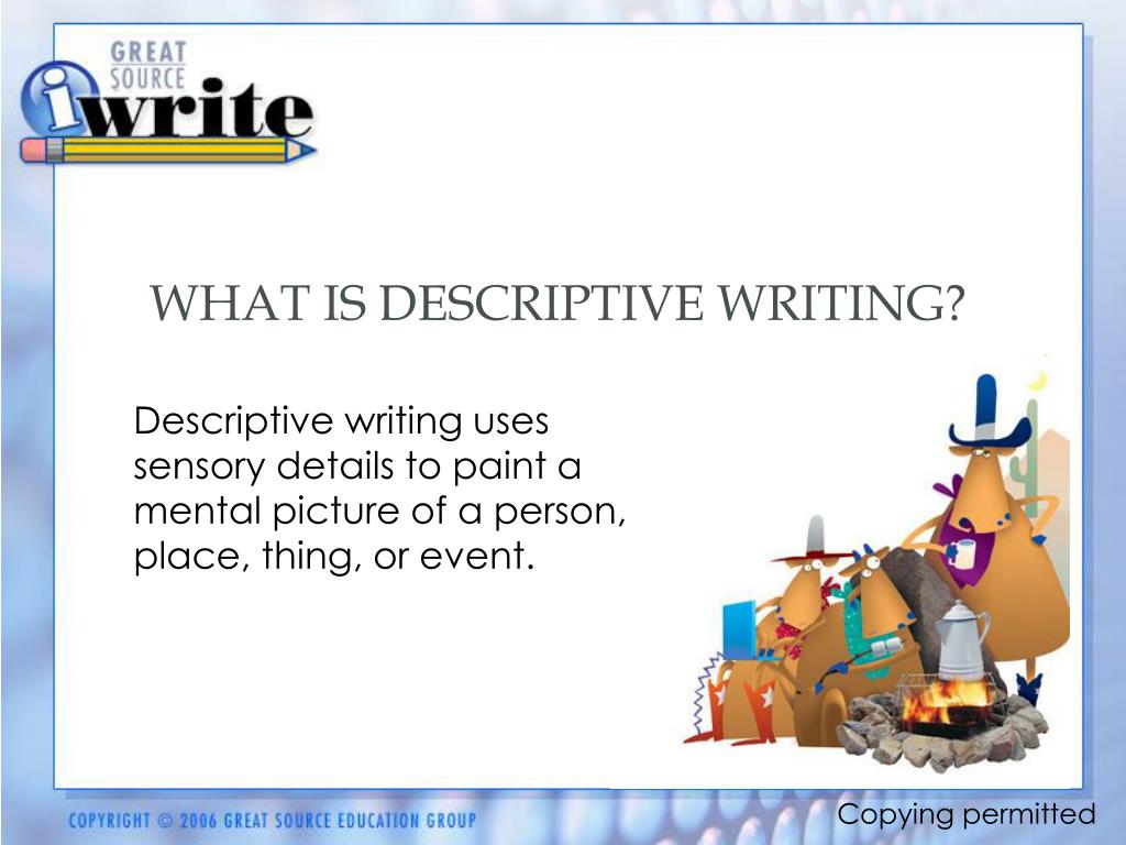 what is descriptive essay ppt