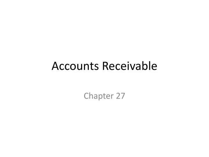 accounts receivable n.