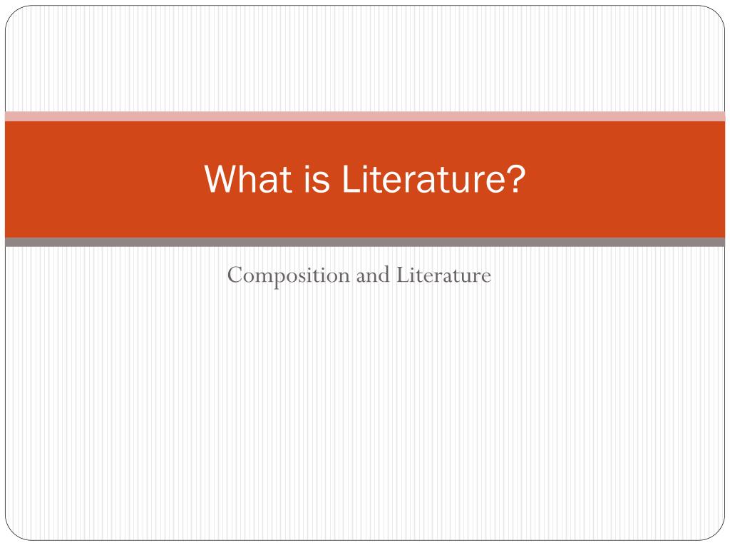 what is literature presentation