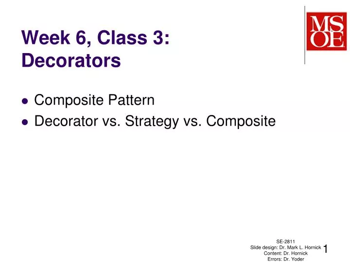 Ppt Week 6 Class 3 Decorators Powerpoint Presentation Free