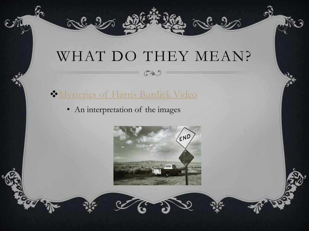 Ppt The Mysteries Of Harris Burdick Powerpoint