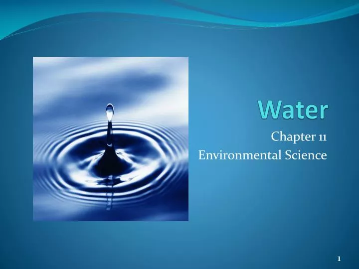 powerpoint presentation about water