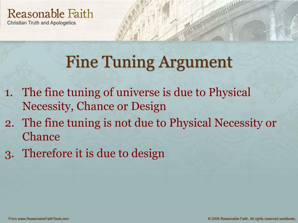 PPT - Fine Tuning Argument PowerPoint Presentation, Free Download - ID ...