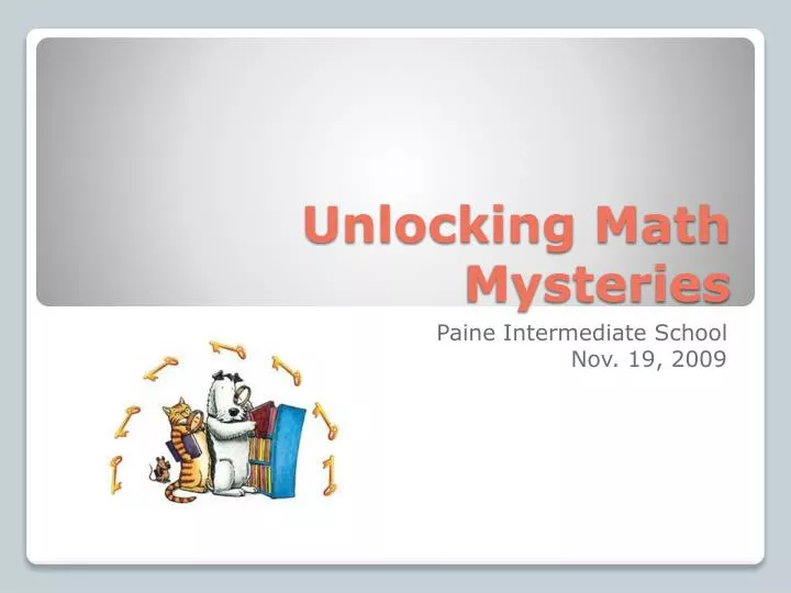 PPT - Unlocking Math Mysteries PowerPoint Presentation, free download 