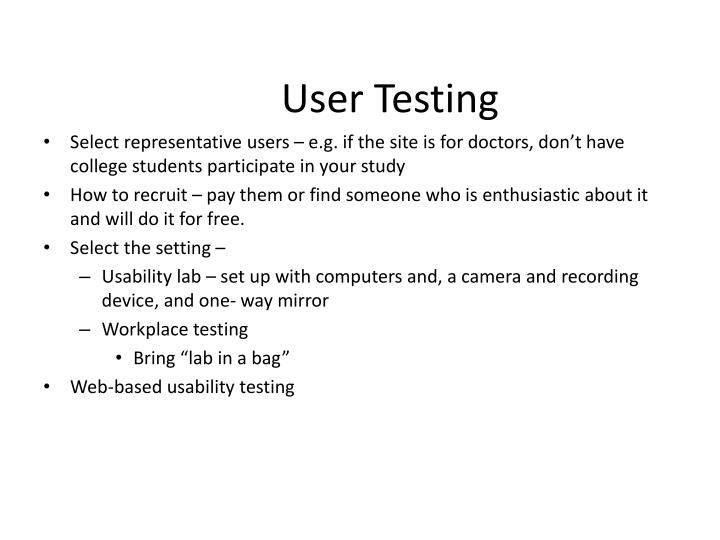 Ppt Interface Design Powerpoint Presentation Id 2610488 User Testing