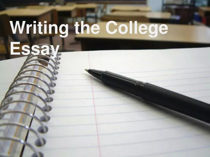 college essay writing ppt