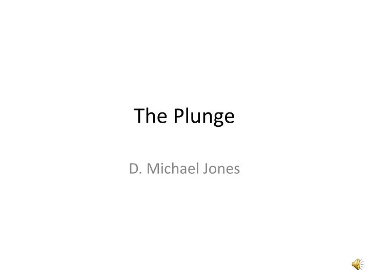 the plunge n.