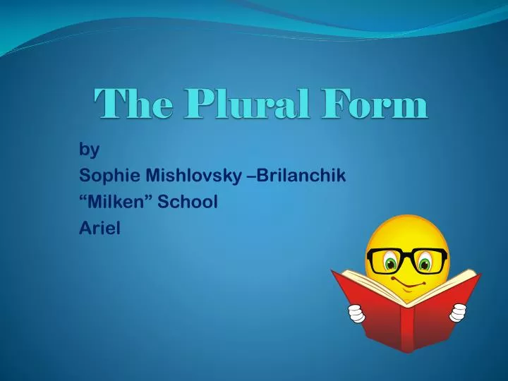 plural form of presentations