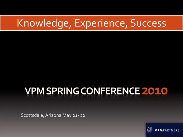 vpm spring conference 2010 n.