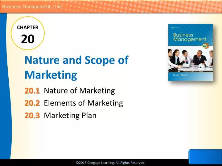 the nature and scope of marketing the nature and scope of marketing
