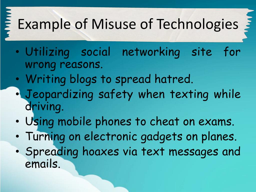 misuse of technology essay