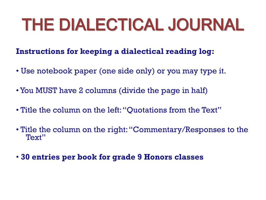 dialectical journals for synthesis essay sources