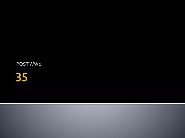 PPT POST WW2 PowerPoint Presentation, free download ID2614342