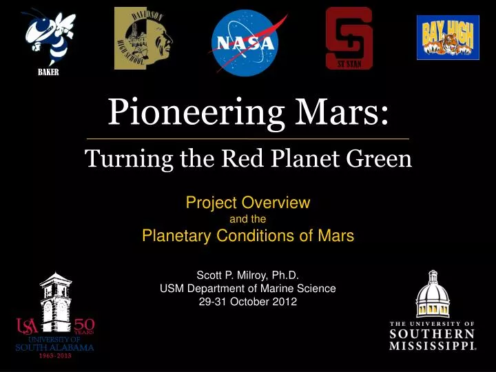 pioneering mars turning the red planet green n.